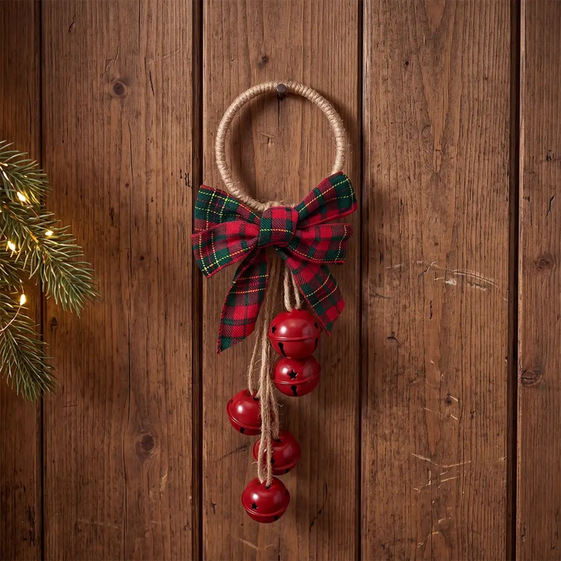 ADORNO NAVIDEÑO RIPLEY HOME TEDDY 5 CASCABEL ESCOCES  - 1
