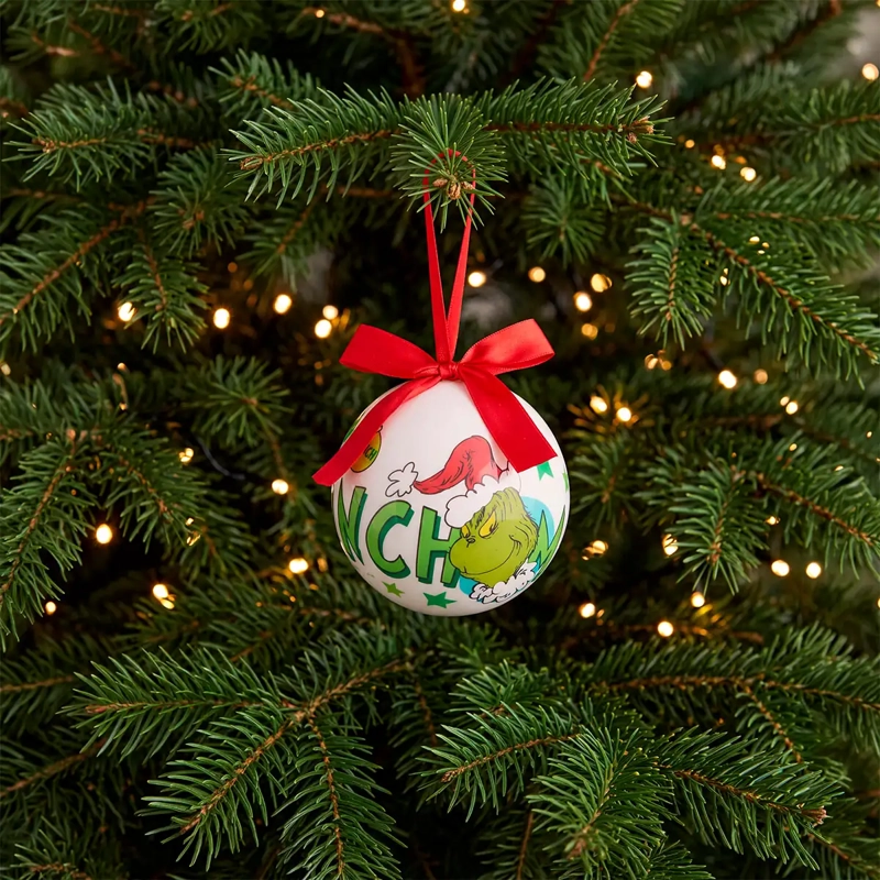 ADORNO NAVIDEÑO GRINCH PAPER 10 CM BLANCO - 1
