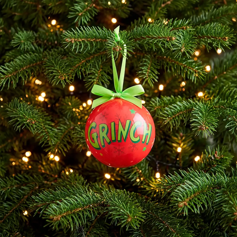 ADORNO NAVIDEÑO GRINCH PAPER 10 CM ROJO - 1