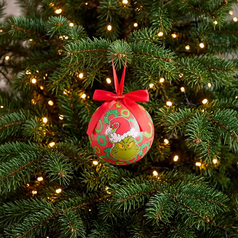 ADORNO NAVIDEÑO GRINCH PAPER 10 CM ROJO DISEÑO - 1