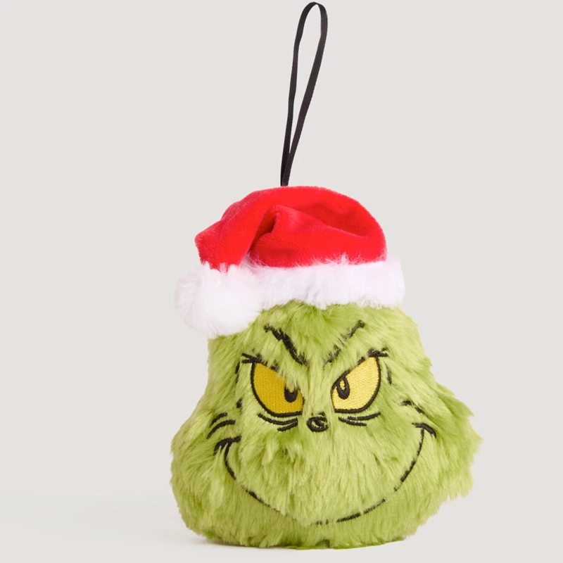ADORNO NAVIDEÑO GRINCH CARA PLUSH 12 CM - 2