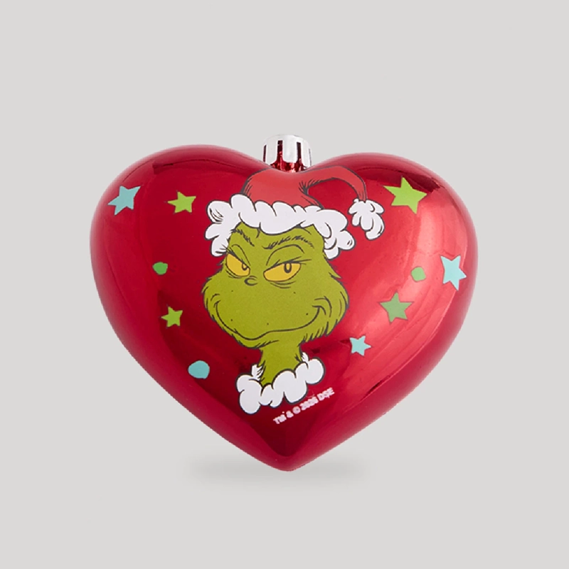 PACK X4 ADORNOS NAVIDEÑO GRINCH CORAZONES - 2