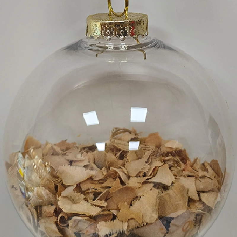 ADORNO NAVIDEÑO RIPLEY HOME NORDIC XMAS ESFERA ACERRÍN TRANSPARENTE  - 3