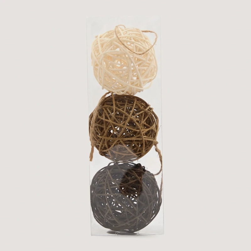 ADORNO NAVIDEÑO RIPLEY HOME NORDIC SET X3 ESFERAS OVILLO - 2