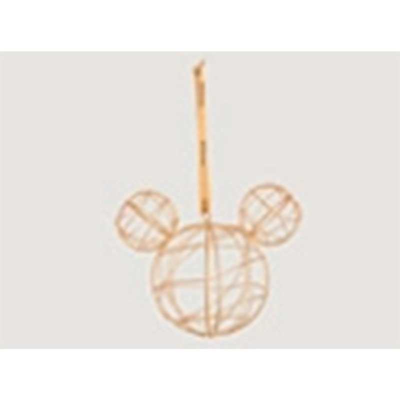 ADORNO NAVIDEÑO DISNEY CARA METAL 9 CM DORADO - 3