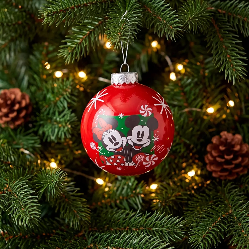 ADORNO NAVIDEÑO DISNEY SHATT MICKEY 10 CM VERDE - 1