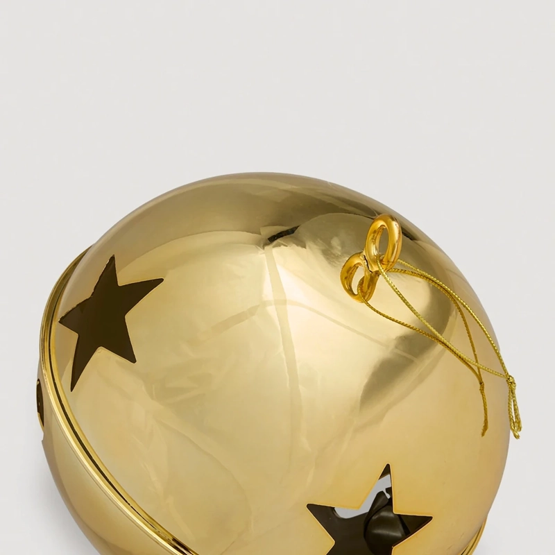 ADORNO NAVIDEÑO RIPLEY HOME CASCABEL XL 20 CM DORADO - 3