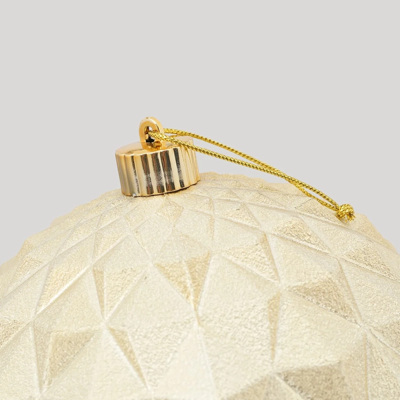 ADORNO NAVIDEÑO RIPLEY HOME WINE ROSE ESFERA GEO CHAMP 20 CM - 3