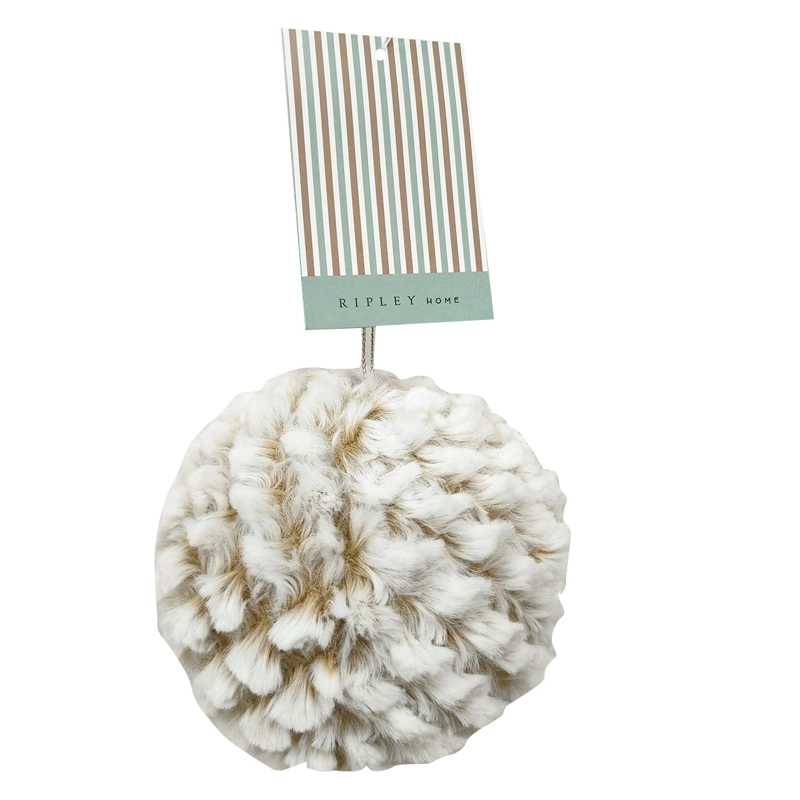 ADORNO NAVIDEÑO RIPLEY HOME NORDIC XMAS ESFERA PELUDA BICOLOR - 2