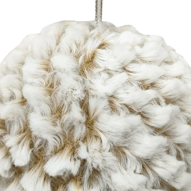 ADORNO NAVIDEÑO RIPLEY HOME NORDIC XMAS ESFERA PELUDA BICOLOR - 3