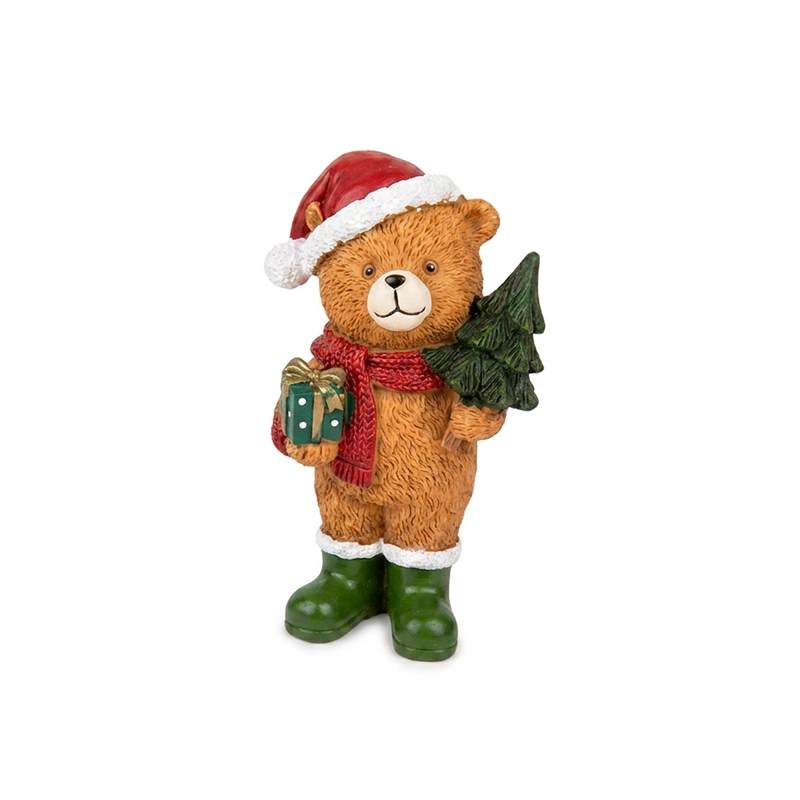 ADORNO NAVIDEÑO RIPLEY HOME TEDDY OSO BUFANDA - 2