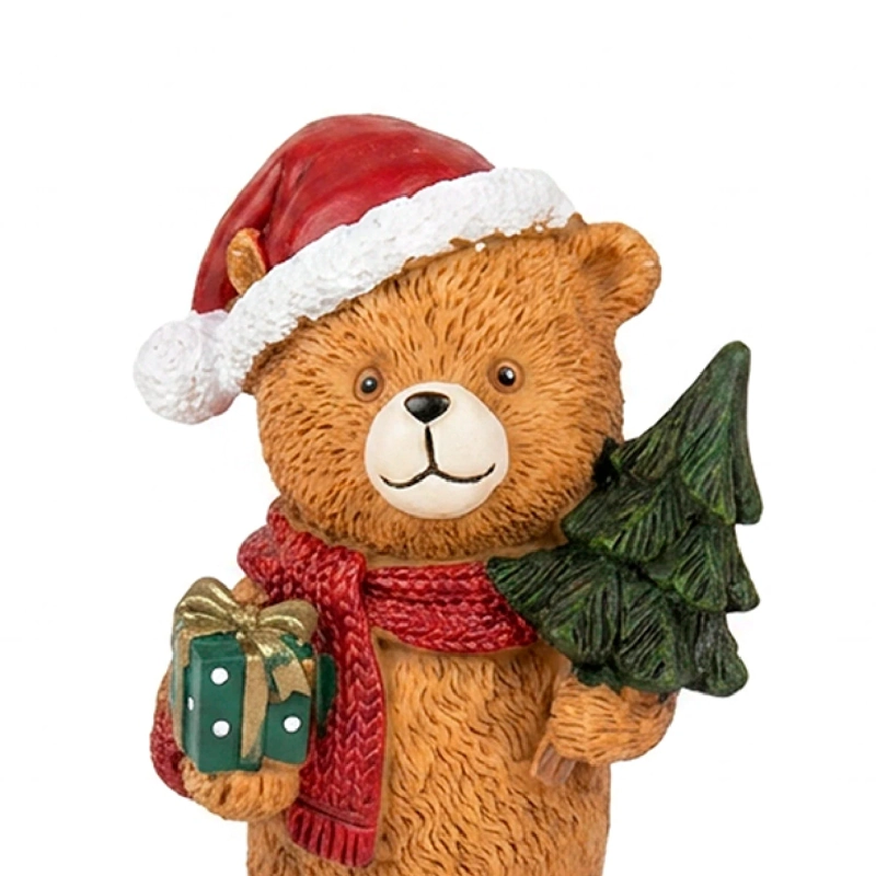 ADORNO NAVIDEÑO RIPLEY HOME TEDDY OSO BUFANDA - 3
