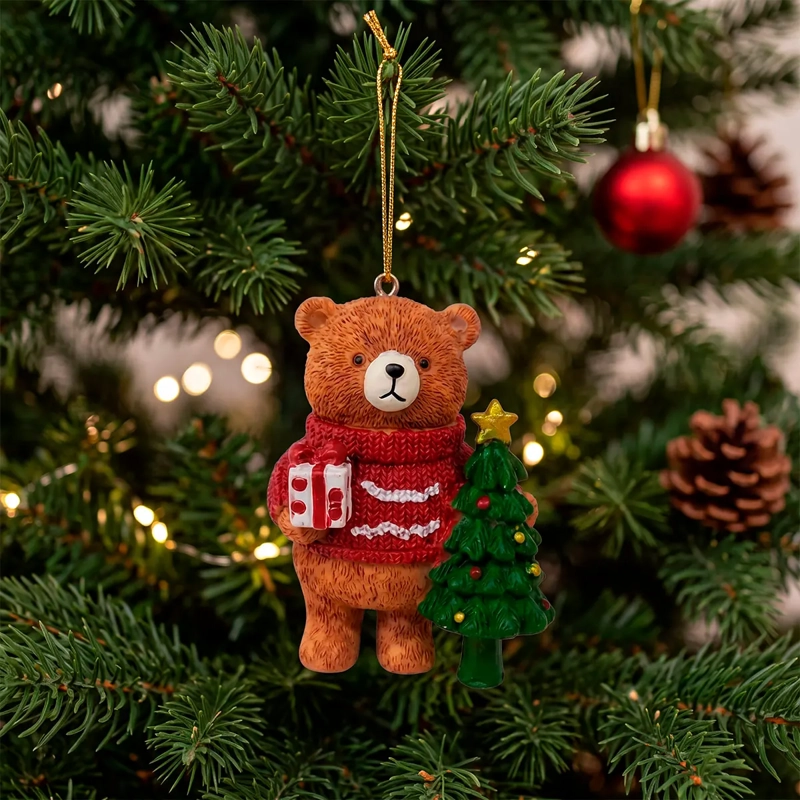 ADORNO NAVIDEÑO RIPLEY HOME TEDDY OSO SWEATER - 1