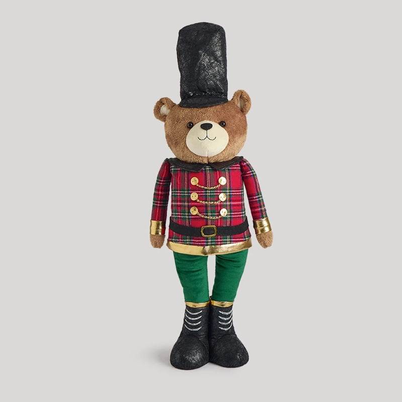 ADORNO NAVIDEÑO RIPLEY HOME TEDDY PELUCHE OSO CASCANUECES - 1