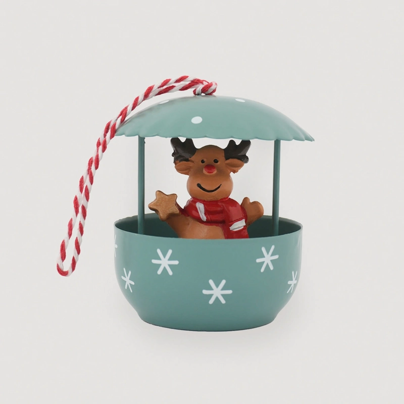 ADORNO NAVIDEÑO RIPLEY HOME TRADITIONAL XMAS RENO METAL - 2