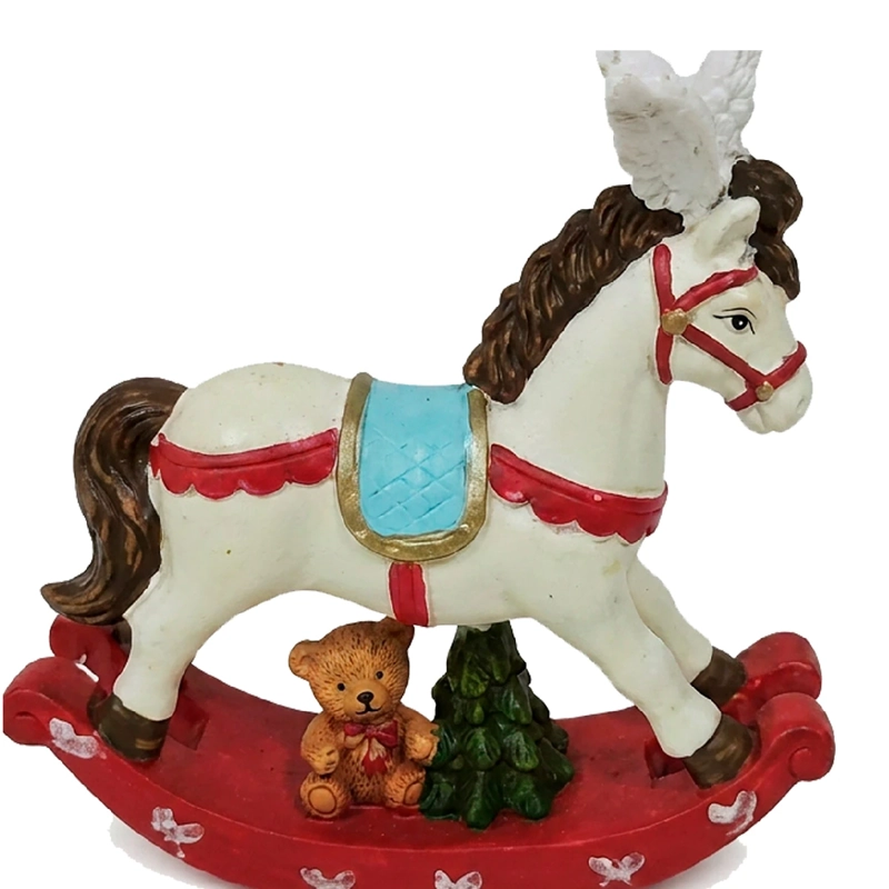 ADORNO NAVIDEÑO RIPLEY HOME TRADITIONAL XMAS CABALLO BALANCÍN - 2