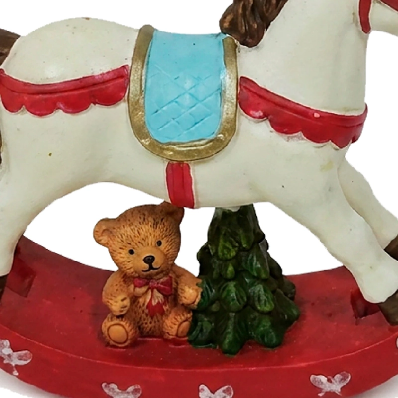 ADORNO NAVIDEÑO RIPLEY HOME TRADITIONAL XMAS CABALLO BALANCÍN - 3