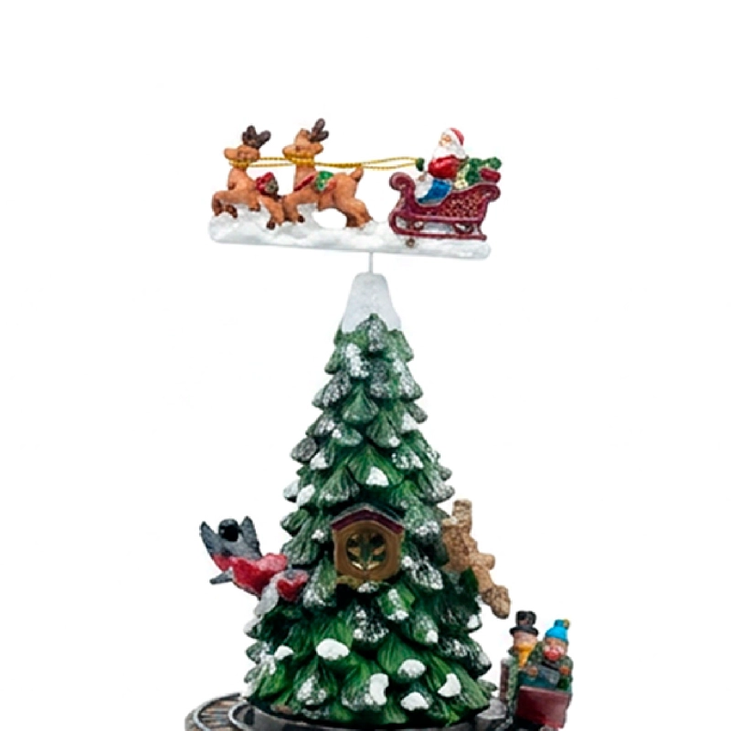 ADORNO NAVIDEÑO RIPLEY HOME VILLA ÁRBOL CON TREN - 3