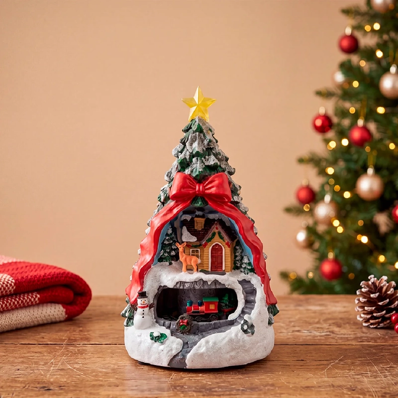 ADORNO NAVIDEÑO RIPLEY HOME VILLA ÁRBOL DE NAVIDAD CON CAJA - 1