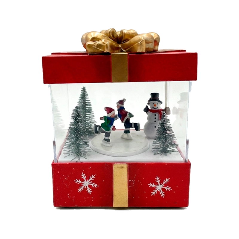 ADORNO NAVIDEÑO RIPLEY HOME VILLA CAJA DE REGALO - 2