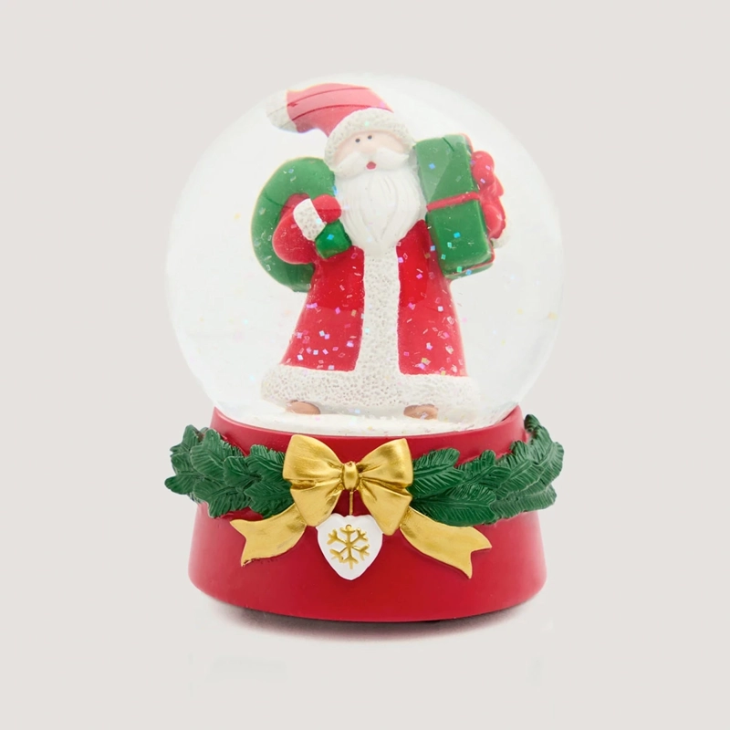 ADORNO NAVIDEÑO RIPLEY HOME ESFERA DE AGUA M SANTA REGALO - 3
