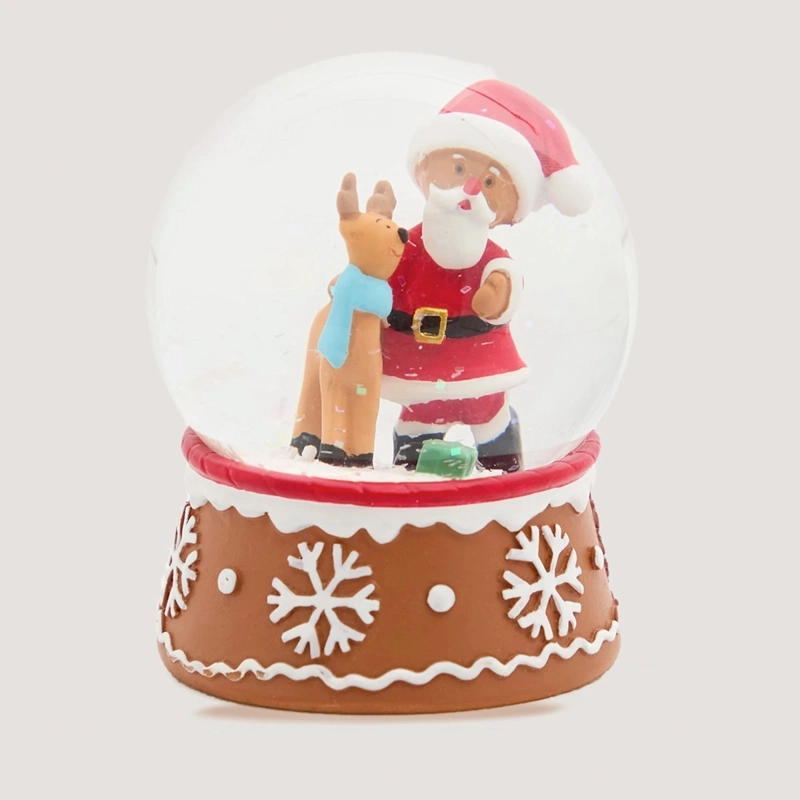ADORNO NAVIDEÑO RIPLEY HOME ESFERA DE AGUA S GALLETA SANTA  - 2