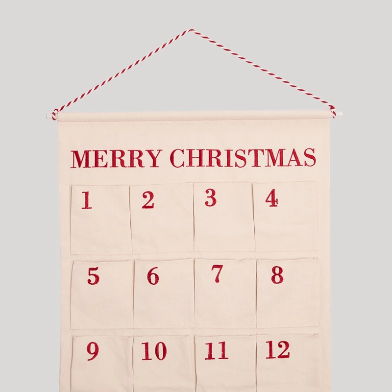 ADORNO NAVIDEÑO RIPLEY HOME CALENDARIO DE ADVIENTO BLANCO - 3