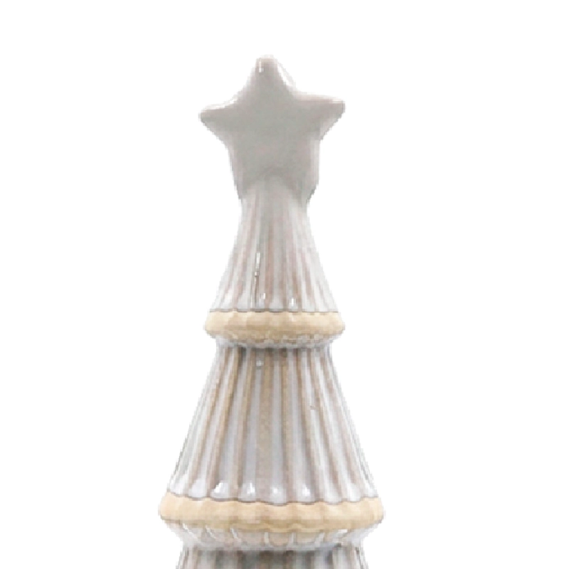 ADORNO NAVIDEÑO MAISON LINETT PINO ESTRELLA CERÁMICA - 3