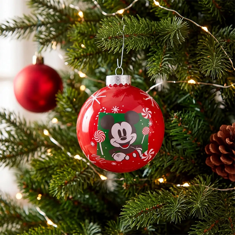 ADORNO NAVIDEÑO DISNEY SHATT MICKEY 10 CM ROJO - 1
