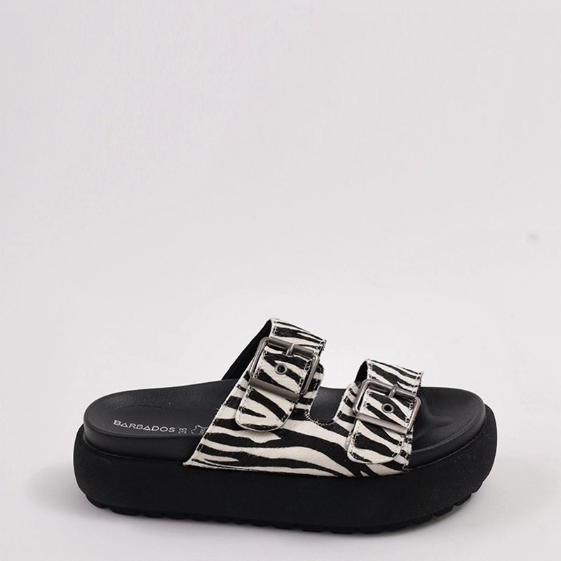 SANDALIAS MUJER BARBADOS BROTON CUERO - 1