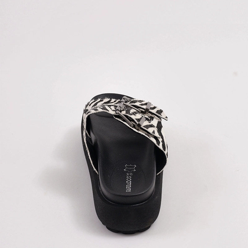 SANDALIAS MUJER BARBADOS BROTON CUERO - 4
