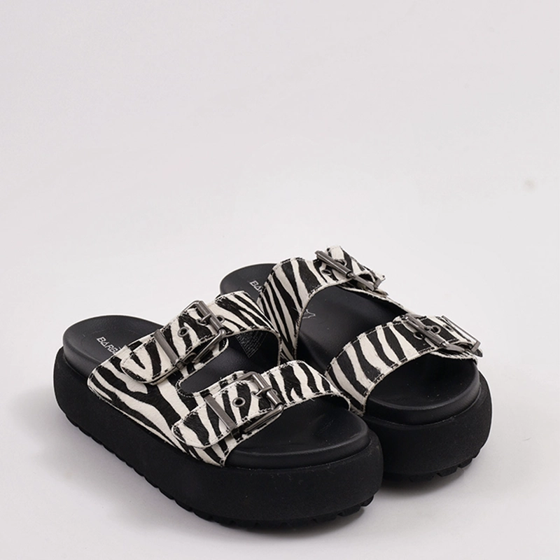 SANDALIAS MUJER BARBADOS BROTON CUERO - 5