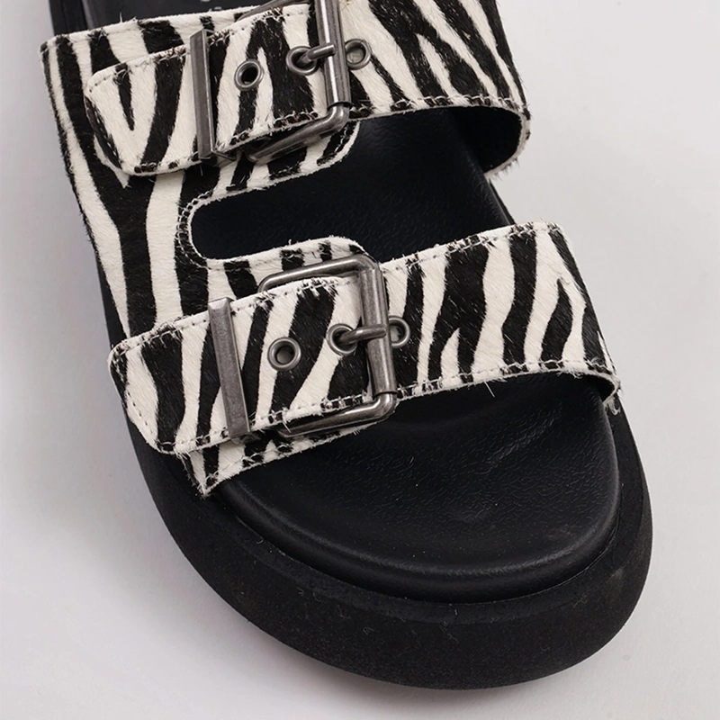 SANDALIAS MUJER BARBADOS BROTON CUERO - 6