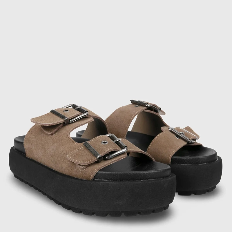 SANDALIAS MUJER BARBADOS BROTON CUERO - 2