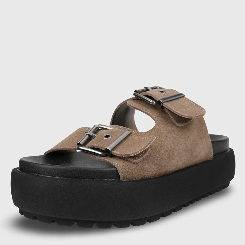 SANDALIAS MUJER BARBADOS BROTON CUERO - 3