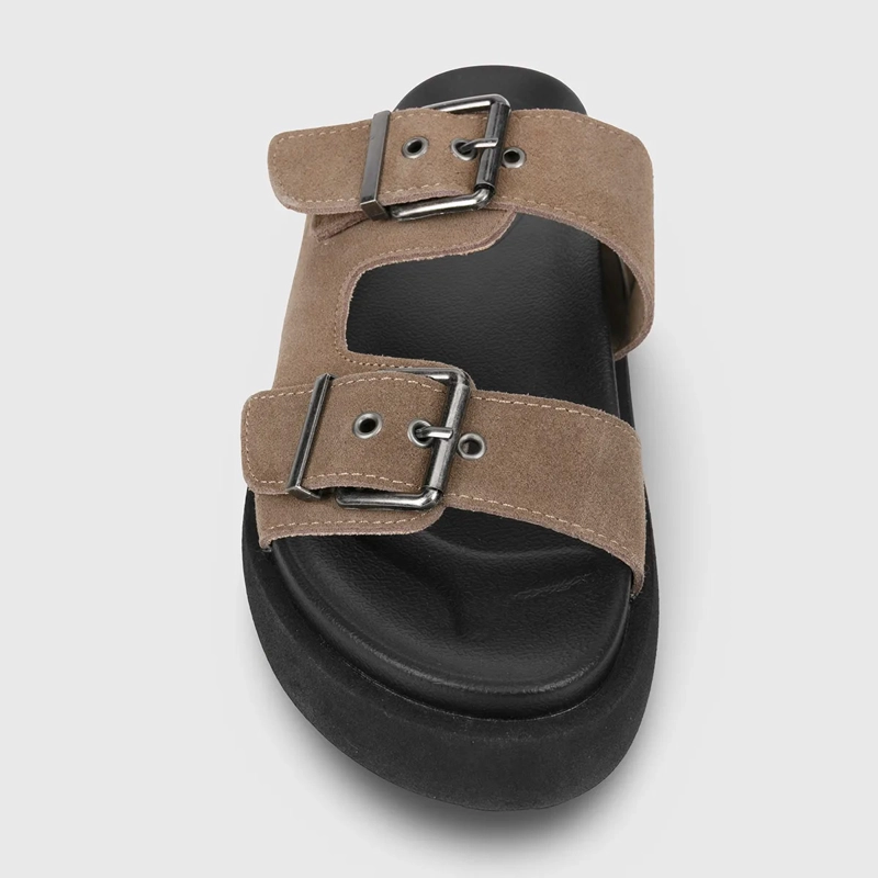 SANDALIAS MUJER BARBADOS BROTON CUERO - 5