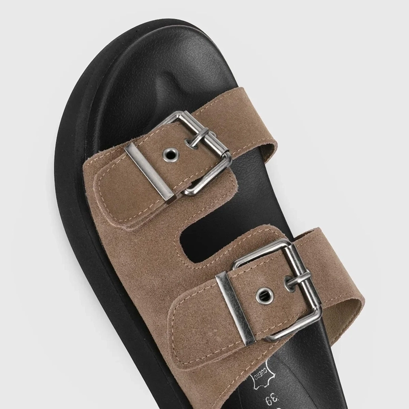 SANDALIAS MUJER BARBADOS BROTON CUERO - 4