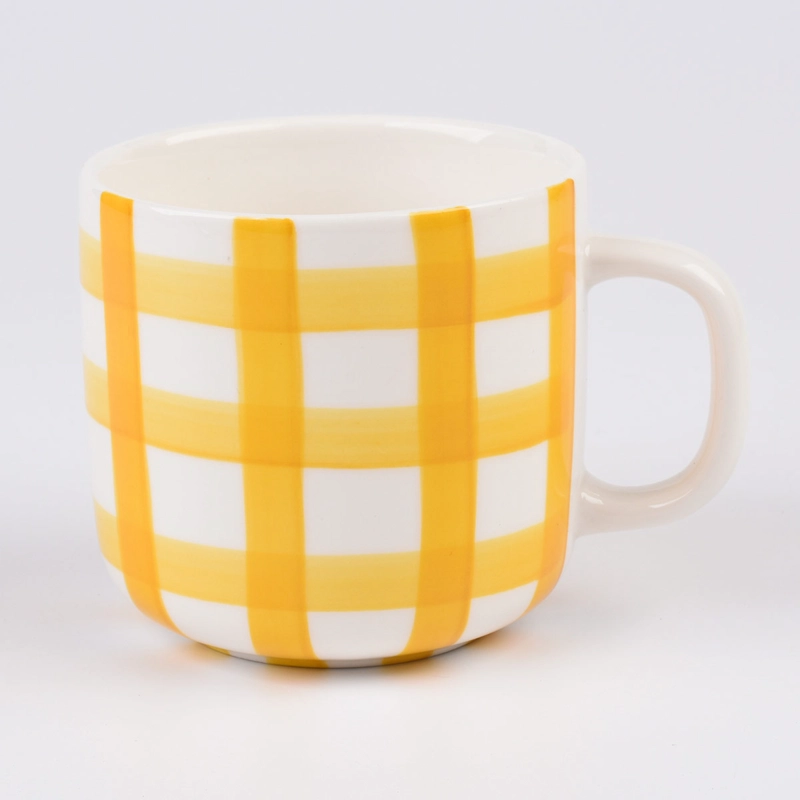 MUG RIPLEY HOME CUADROS AMARILLO - 1