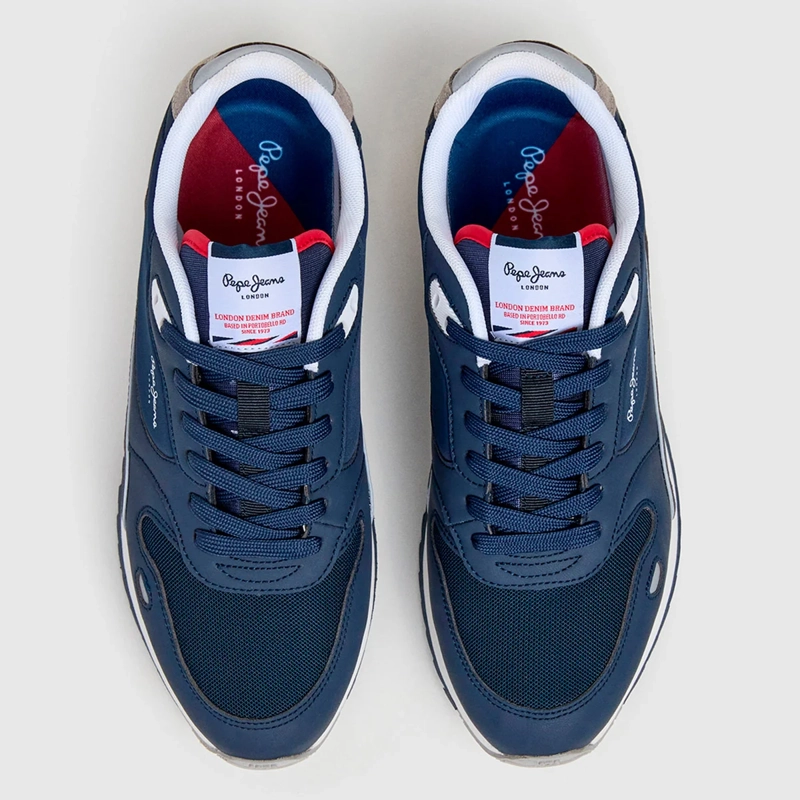 ZAPATILLAS HOMBRE PEPE JEANS LONDON CASUALES AZUL BEXLEY CITY - 3