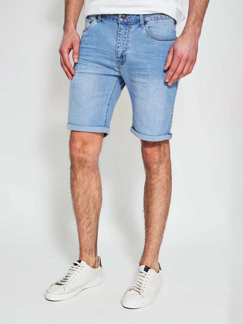 SHORT HOMBRE ROBERT LEWIS ALGODÓN DENIM BÁSICO - 2