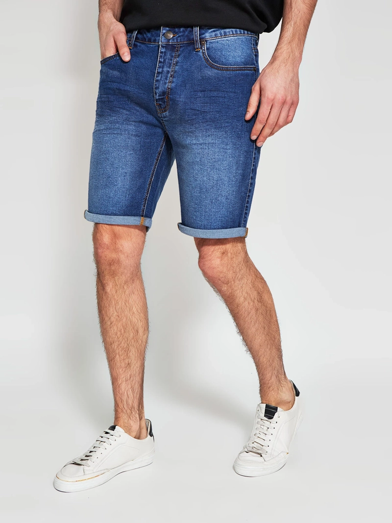 SHORT HOMBRE ROBERT LEWIS ALGODÓN DENIM BÁSICO - 2