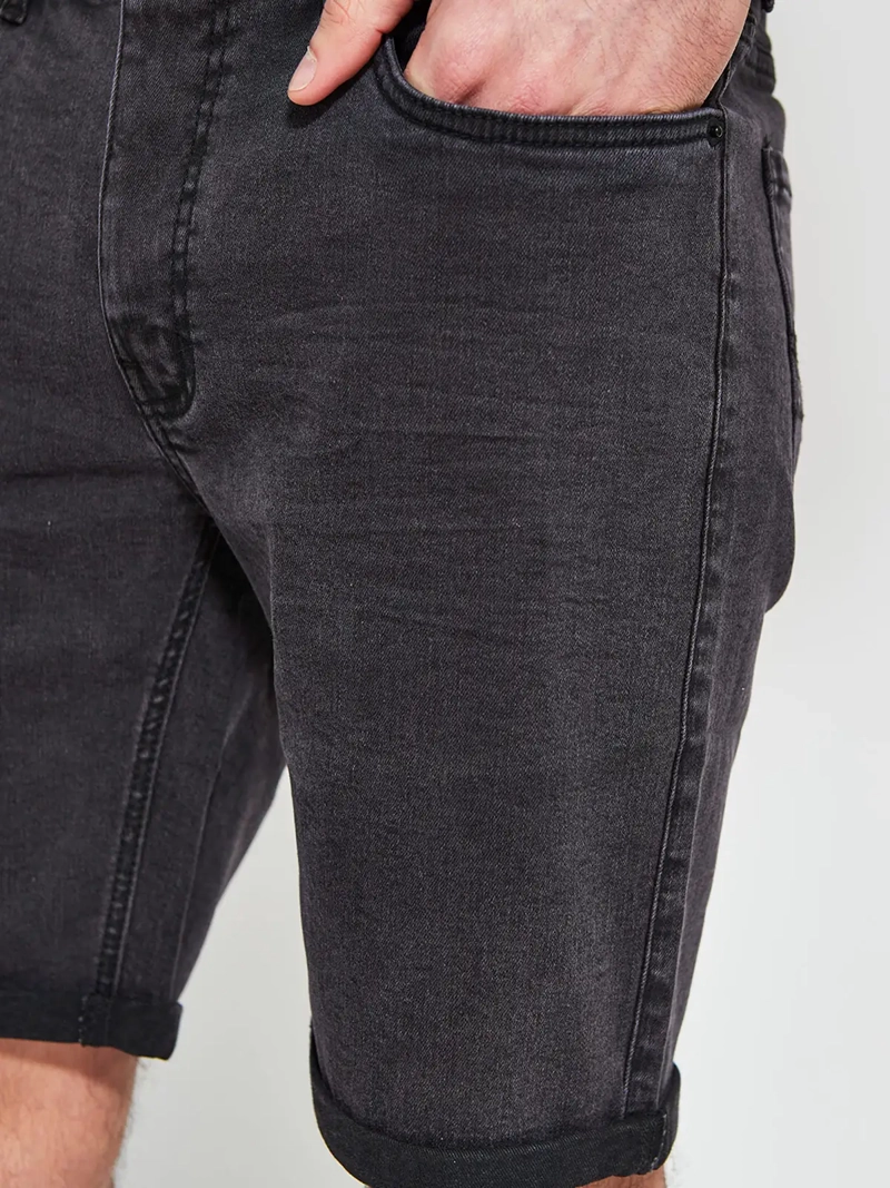SHORT HOMBRE ROBERT LEWIS ALGODÓN DENIM BÁSICO - 4