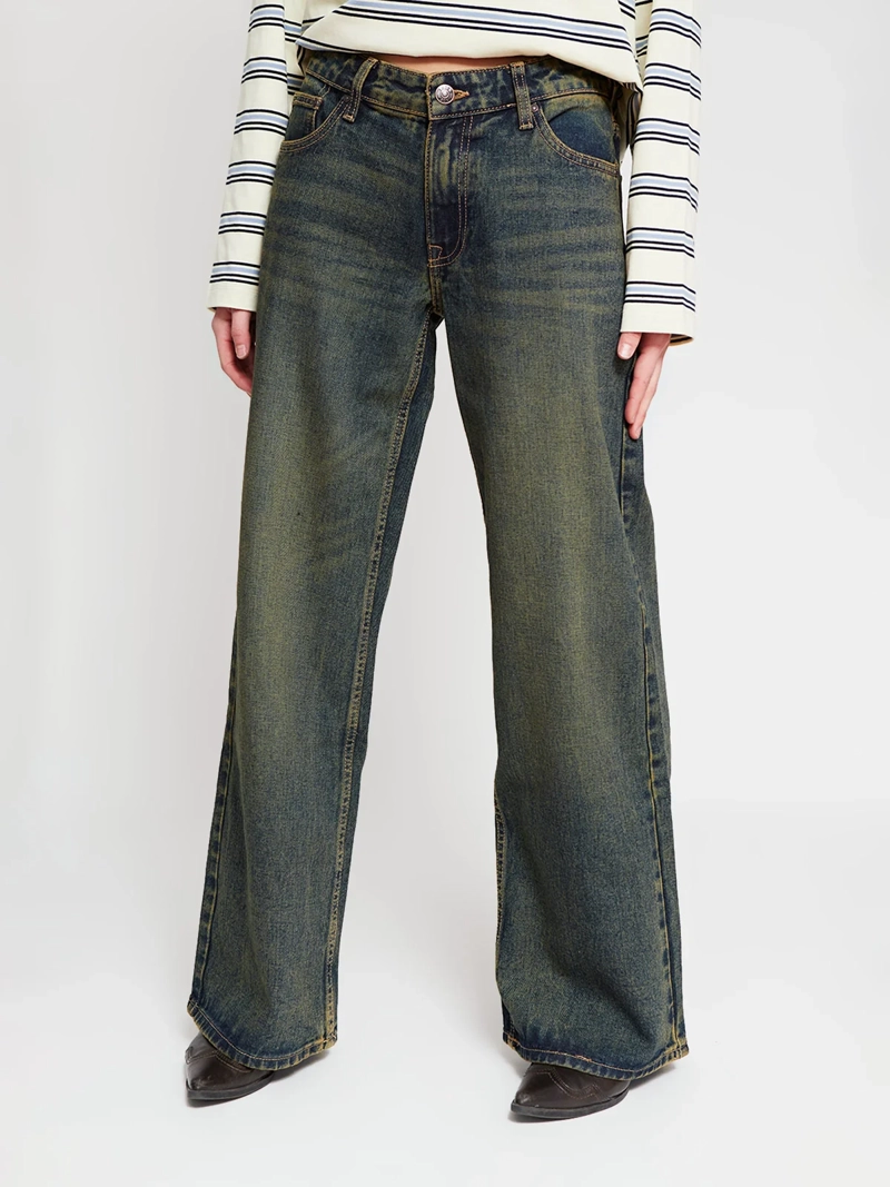 JEANS MUJER INDEX ALGODÓN WIDELEG - 2