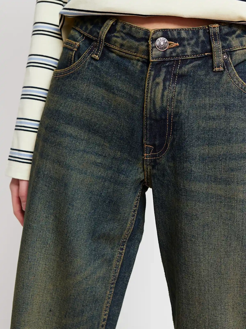 JEANS MUJER INDEX ALGODÓN WIDELEG - 4