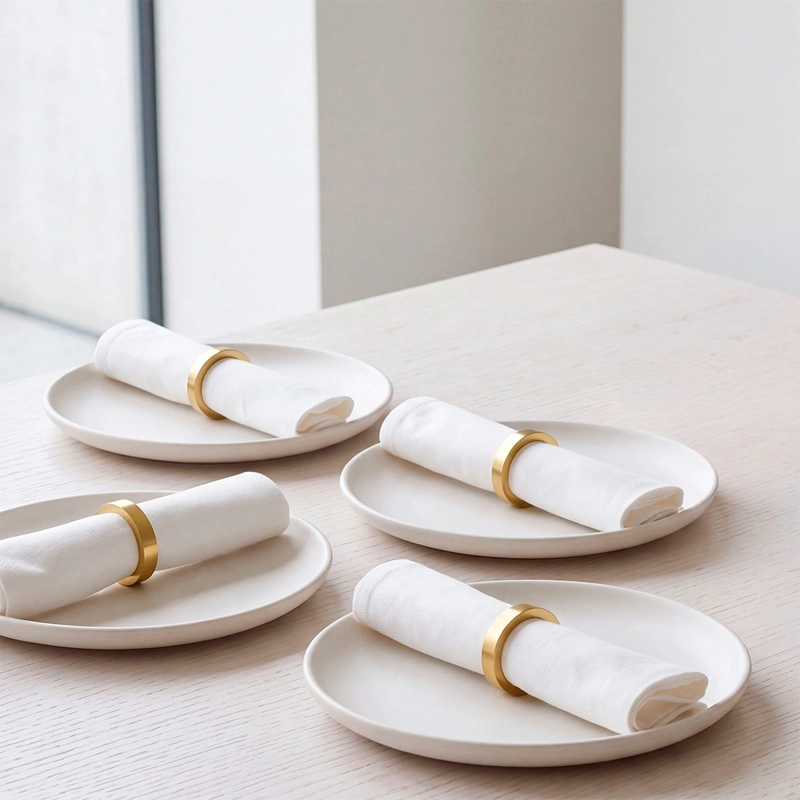 SET X4 PORTA SERVILLETAS RIPLEY HOME DORADO