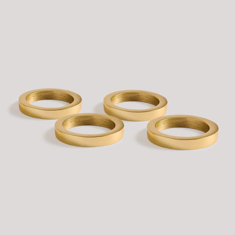 SET X4 PORTA SERVILLETAS RIPLEY HOME DORADO - 2