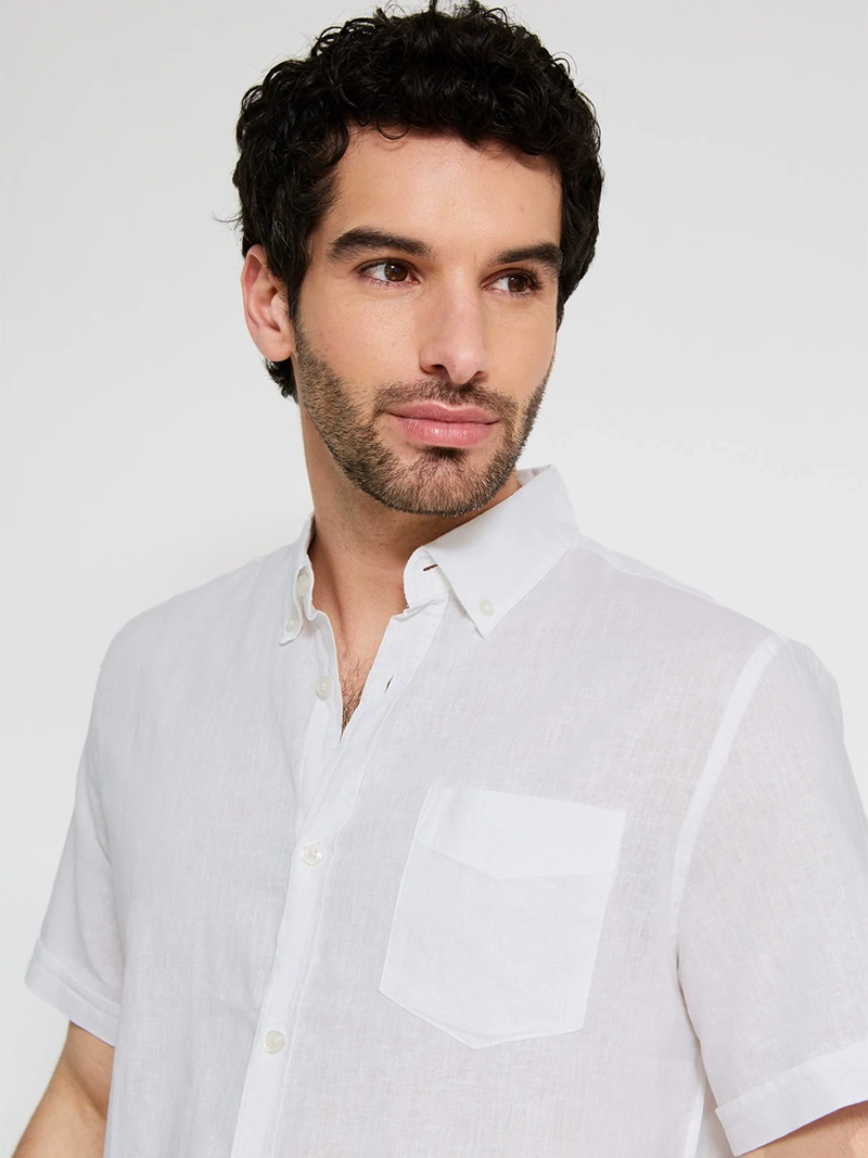 CAMISA HOMBRE KENNETH STEVENS LINO ALGODÓN - 3