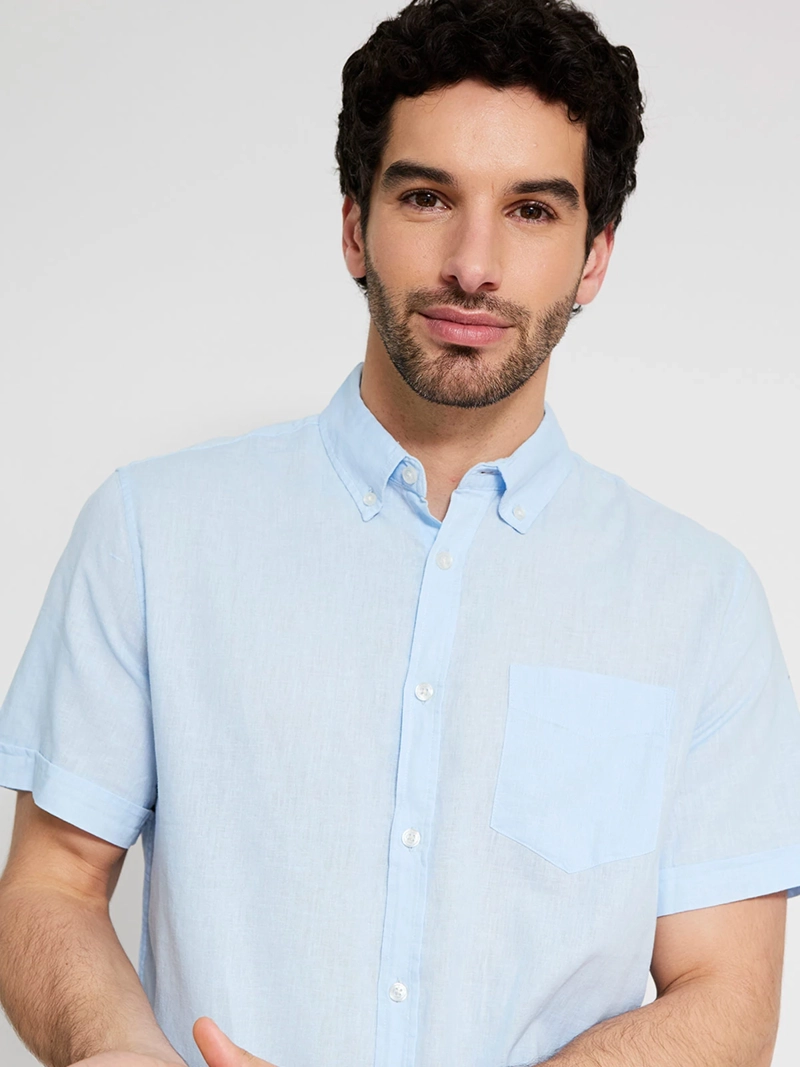 CAMISA HOMBRE KENNETH STEVENS LINO ALGODÓN - 3