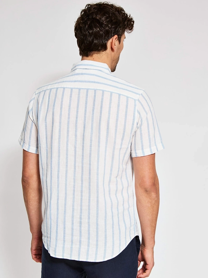 CAMISA HOMBRE KENNETH STEVENS LINO MANGA CORTA - 2