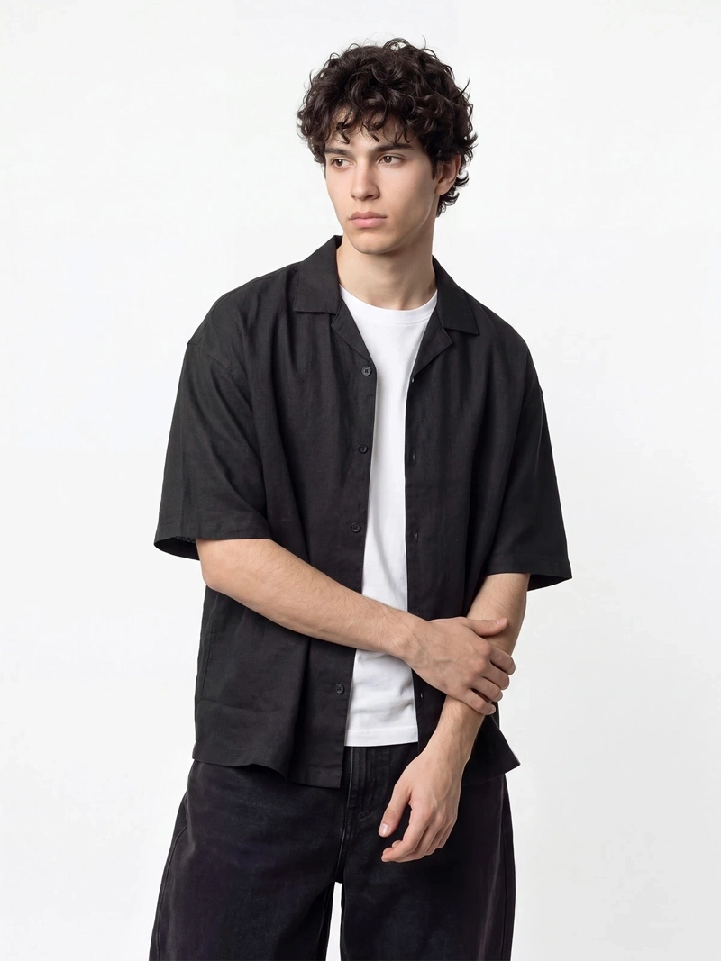 CAMISA HOMBRE INDEX BOXY FIT MANGA CORTA